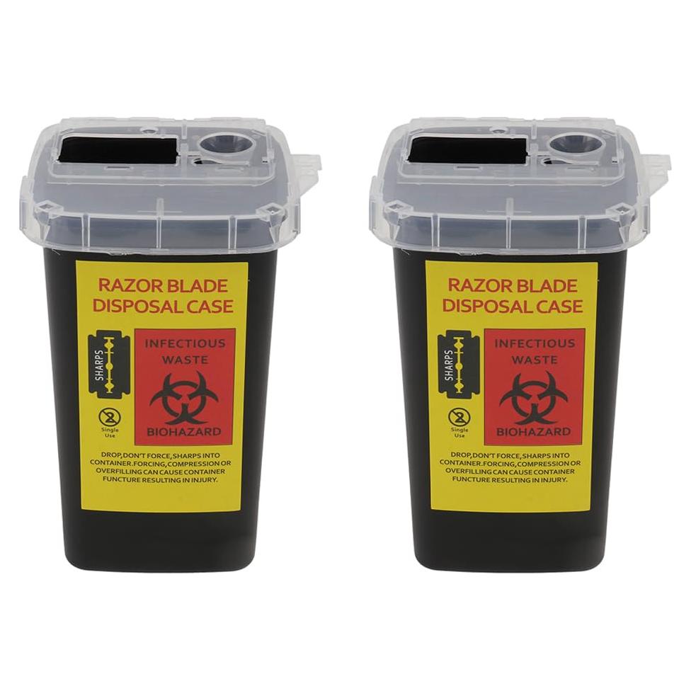 Contenedor de Desecho de Cuchillas FRCOLOR 2 Pcs 15.5x9.5cm