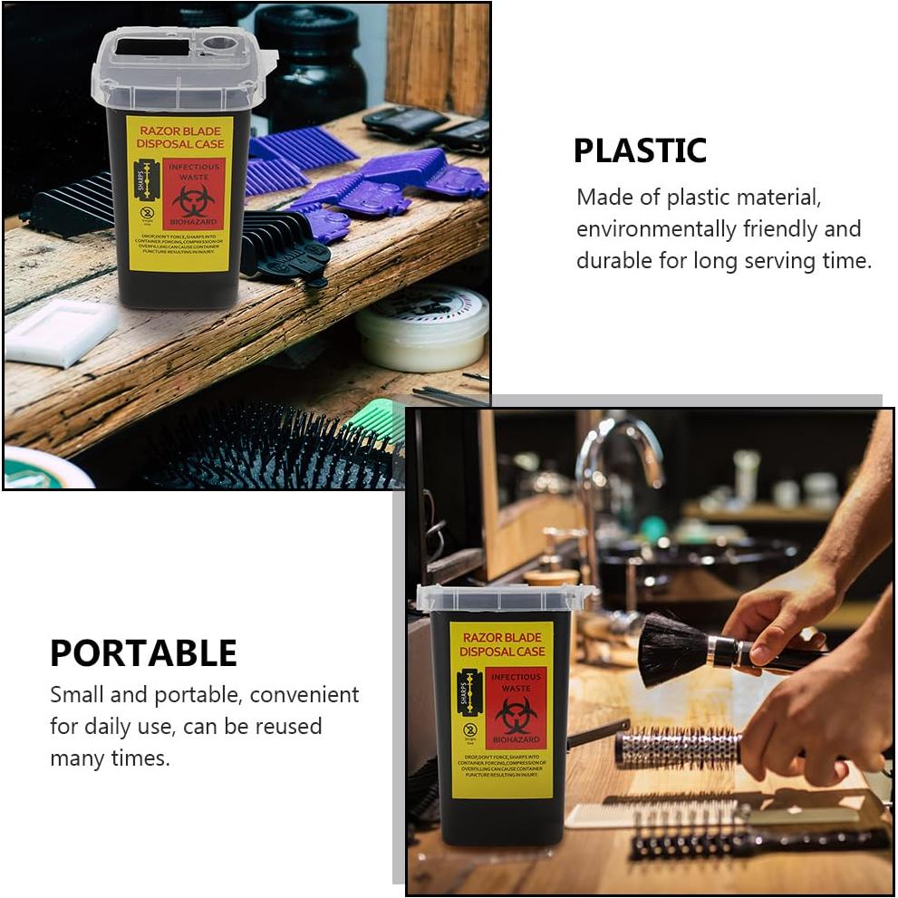 Contenedor de Desecho de Cuchillas FRCOLOR 2 Pcs 15.5x9.5cm