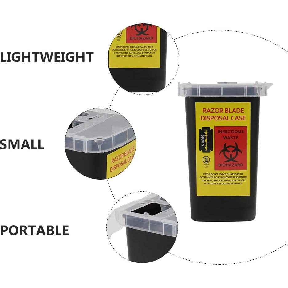 Contenedor de Desecho de Cuchillas FRCOLOR 2 Pcs 15.5x9.5cm