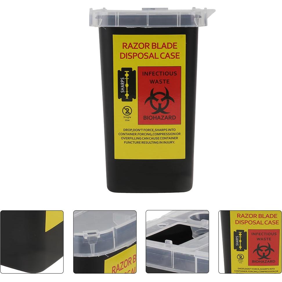 Contenedor de Desecho de Cuchillas FRCOLOR 2 Pcs 15.5x9.5cm