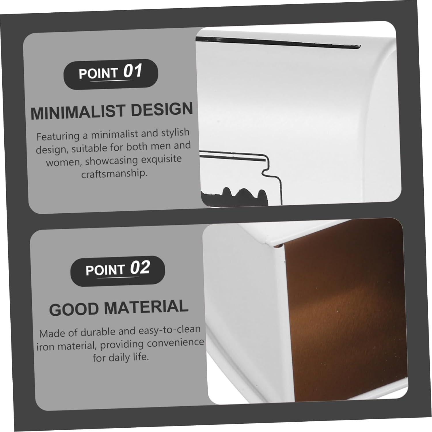 Caja de Desechos de Afeitado Ipetboom - Estuche Metal 6x5cm