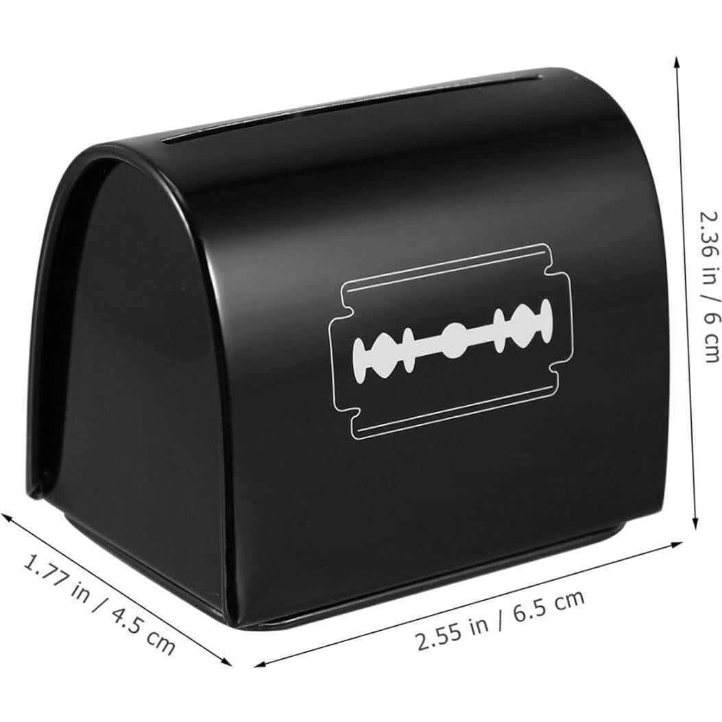 Caja de Almacenamiento de Cuchillas de Afeitar LIFKOME 2pcs Hierro