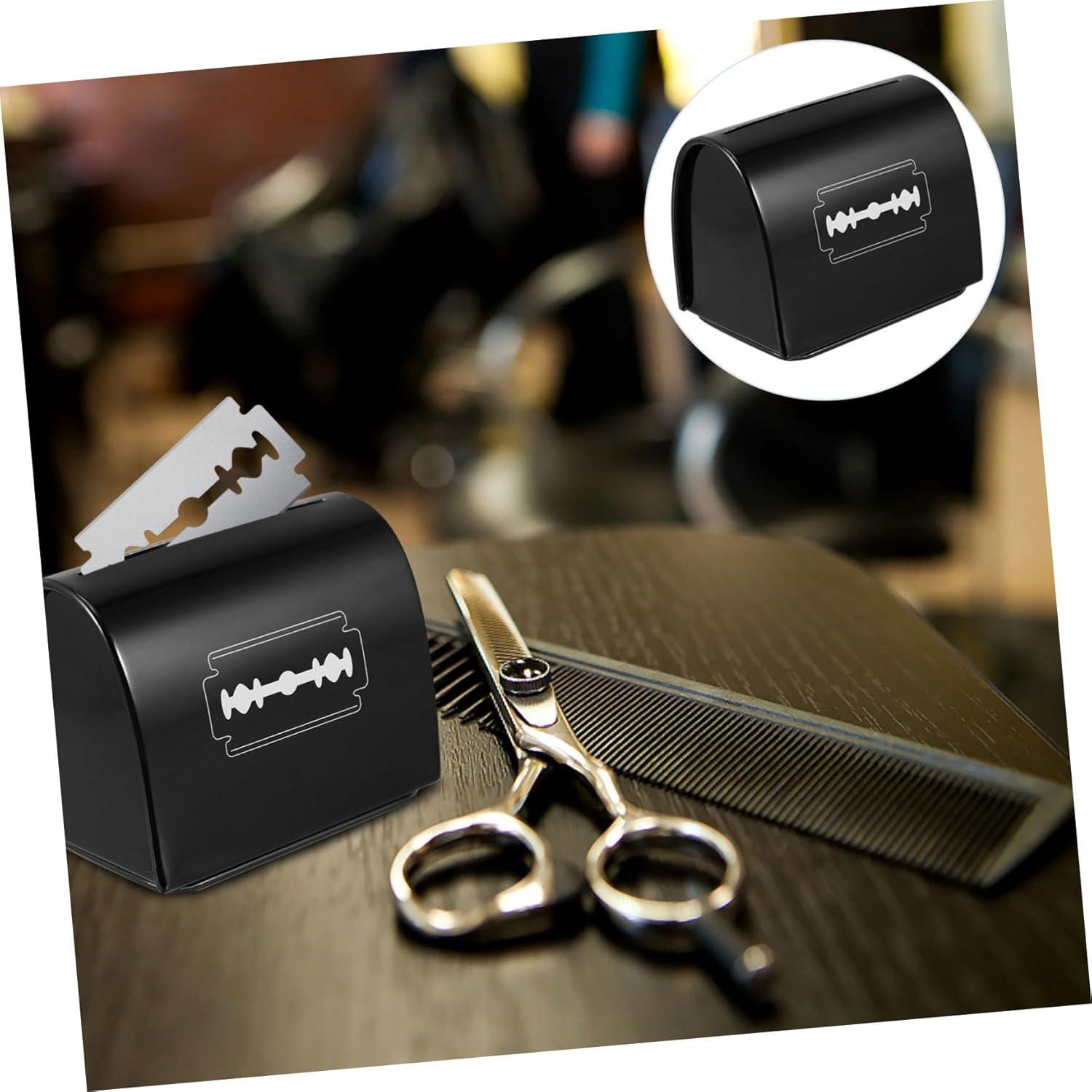 Caja de Almacenamiento de Cuchillas de Afeitar LIFKOME 2pcs Hierro