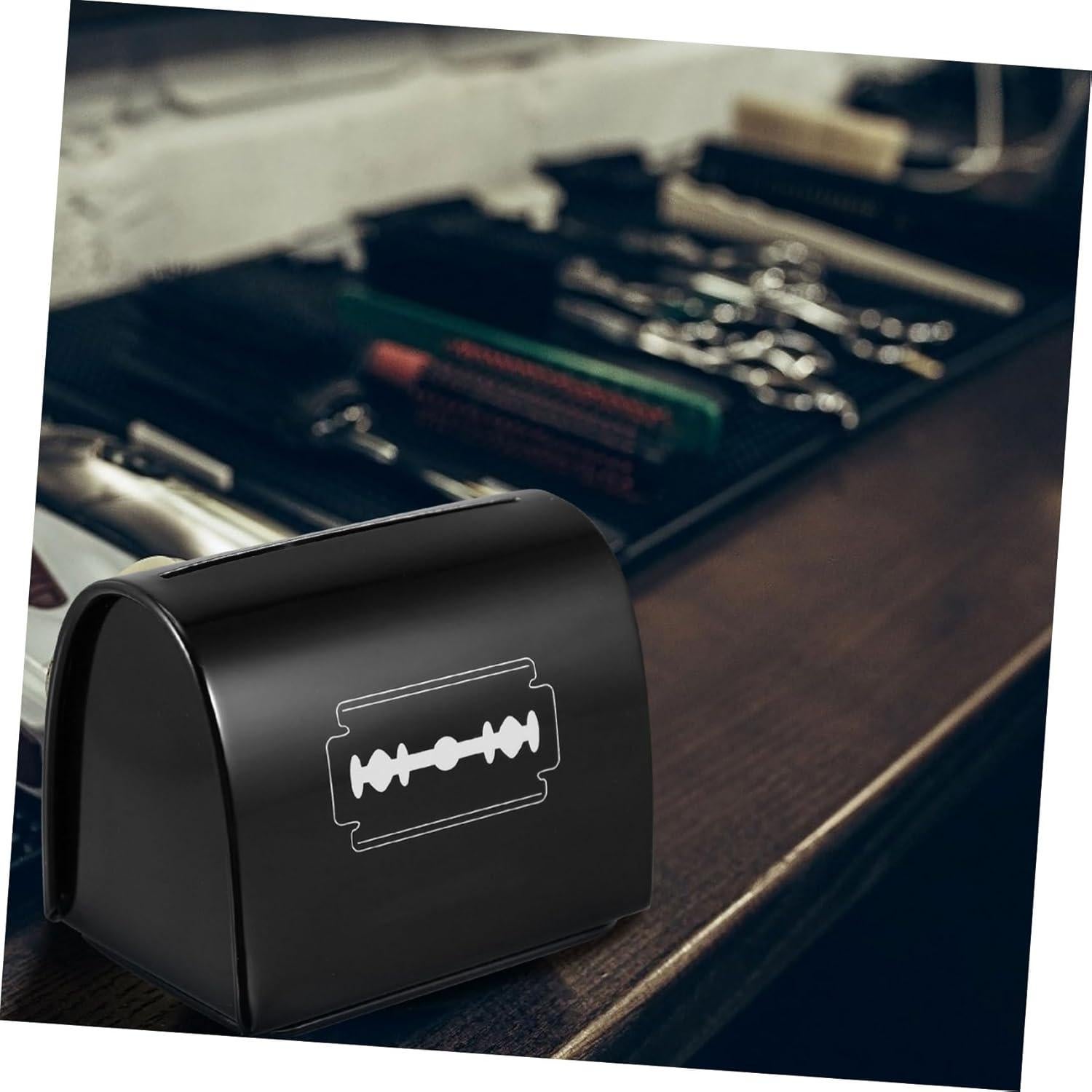 Caja de Almacenamiento de Cuchillas de Afeitar LIFKOME 2pcs Hierro