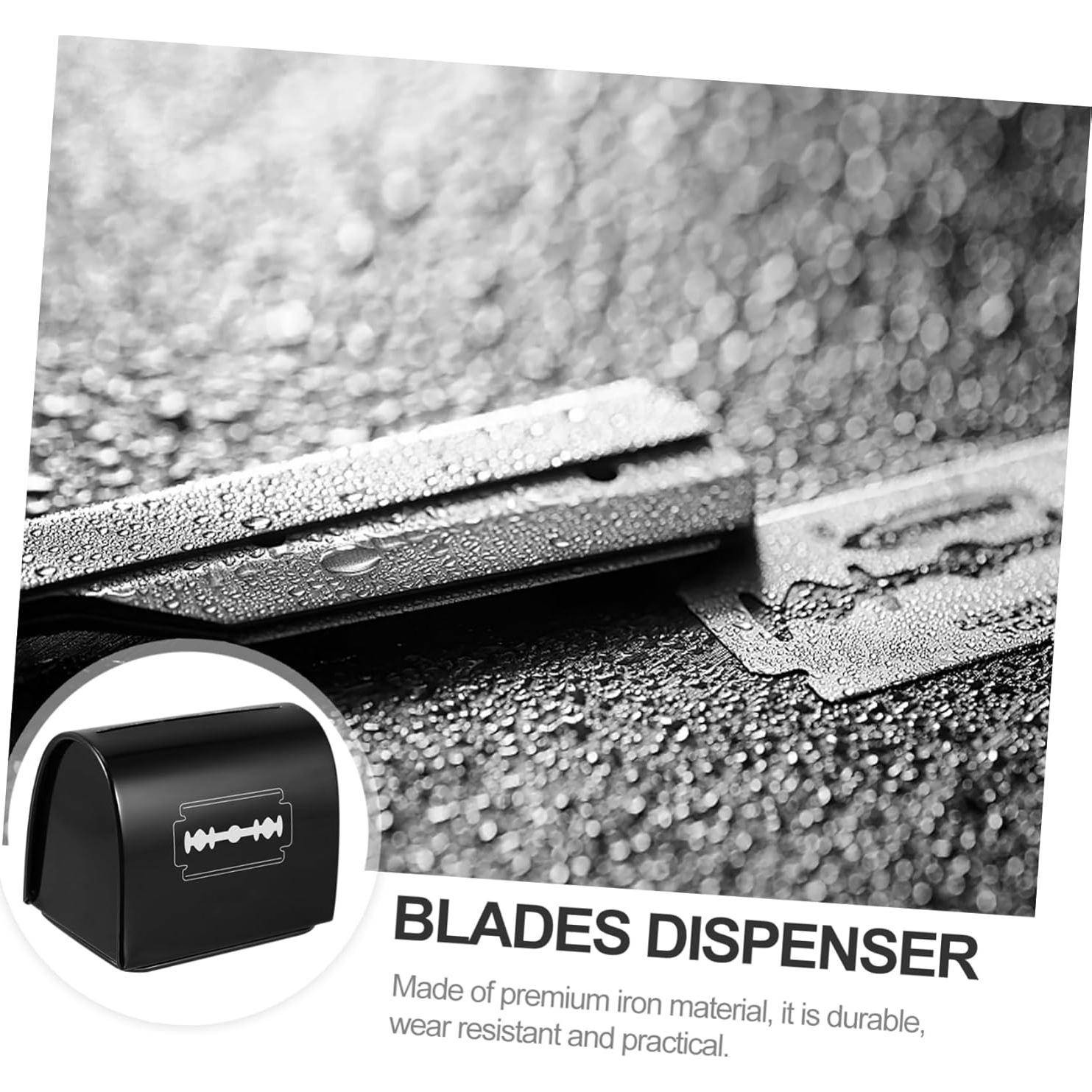Caja de Almacenamiento de Cuchillas de Afeitar LIFKOME 2pcs Hierro