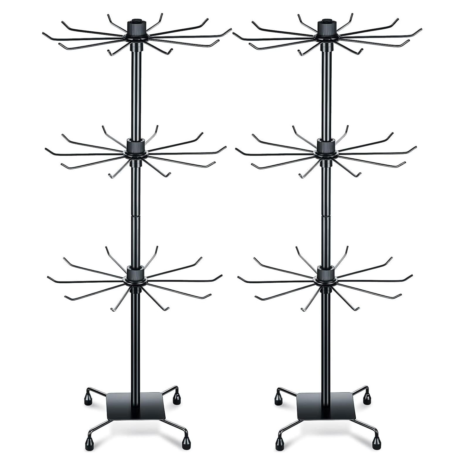 Soporte Giratorio de Joyería Lemecima 3 Niveles Negro