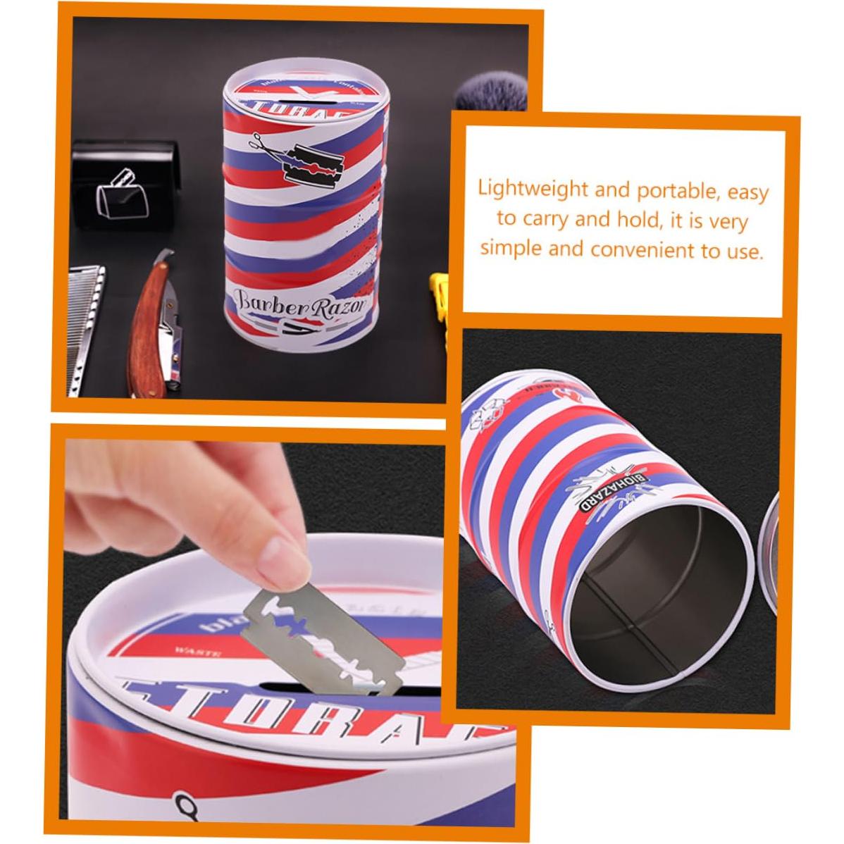 Contenedor de Desecho de Cuchillas de Afeitar ERINGOGO 14cm