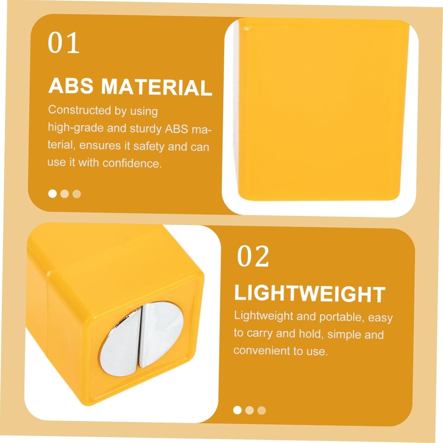 Caja de Almacenamiento de Cuchillas Desechadas LOLIPPYY 7cm Amarilla