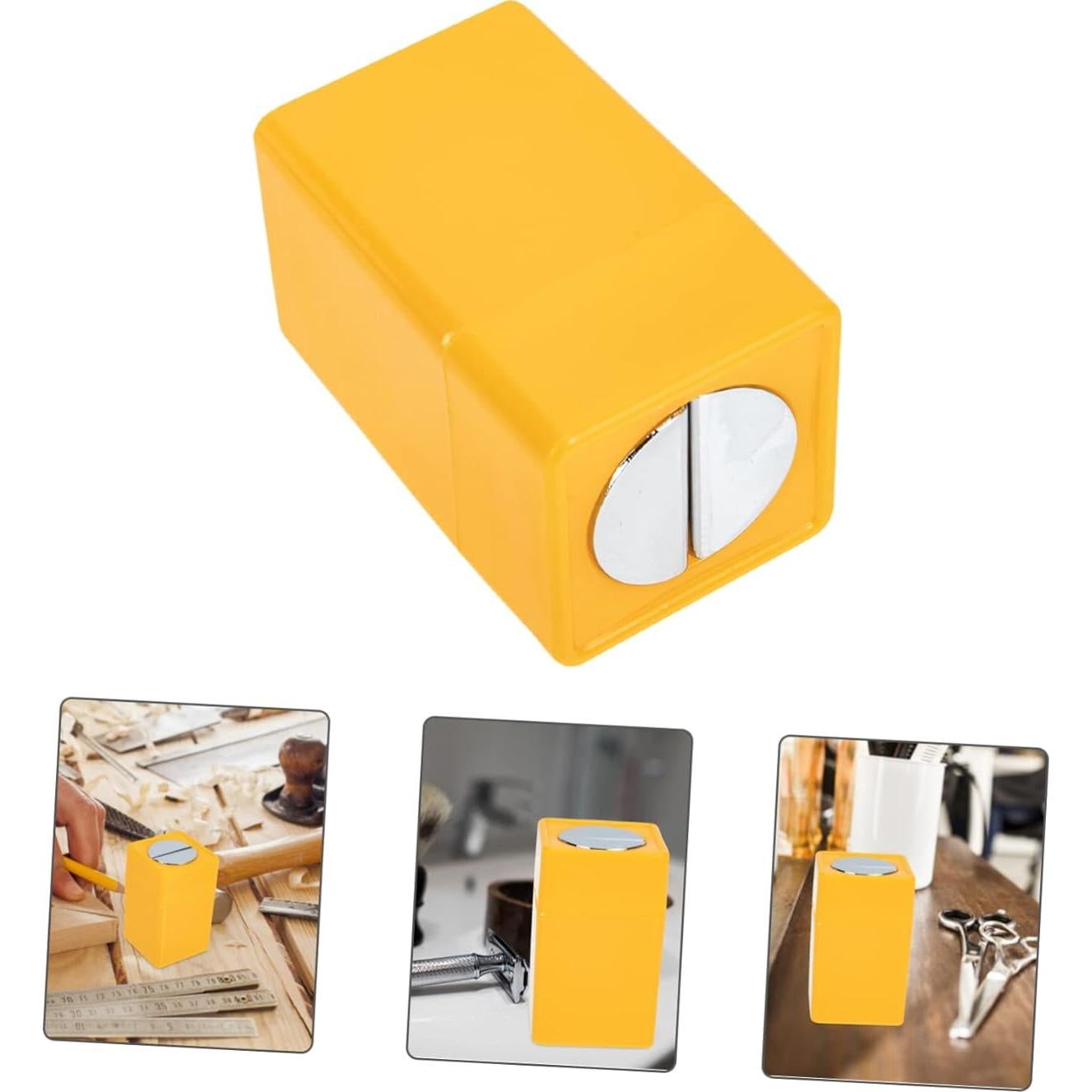 Caja de Almacenamiento de Cuchillas Desechadas LOLIPPYY 7cm Amarilla