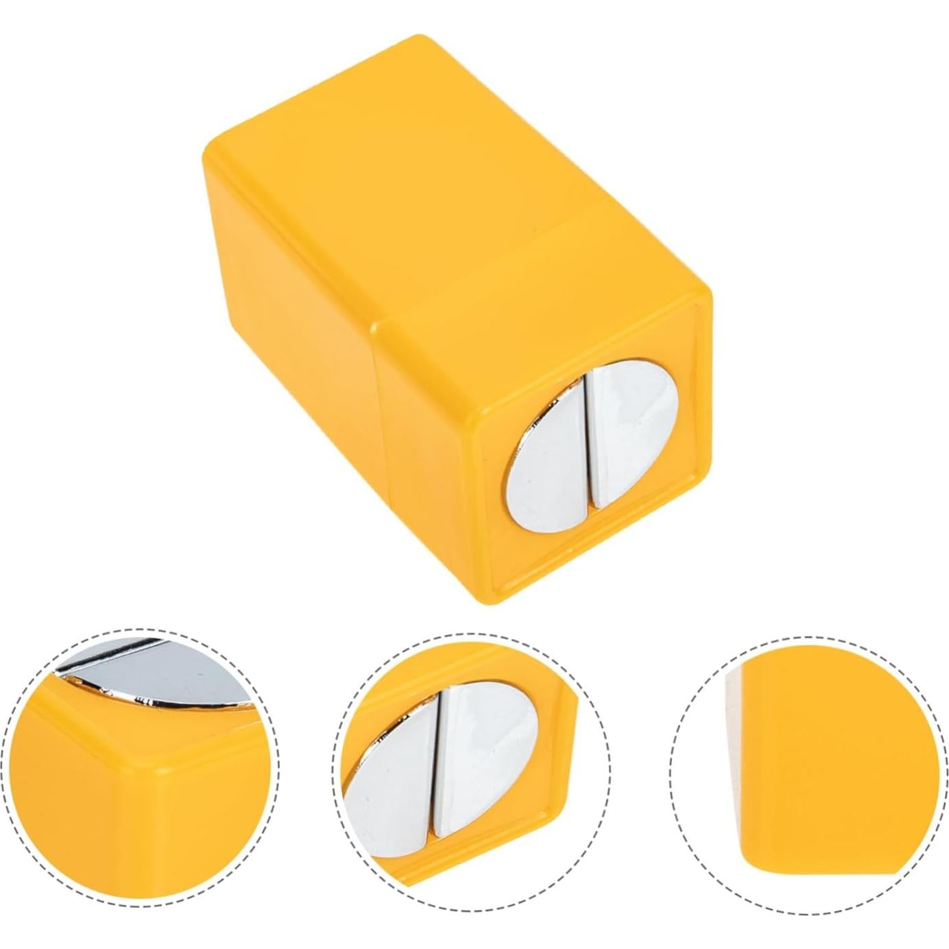 Caja de Almacenamiento de Cuchillas Desechadas LOLIPPYY 7cm Amarilla