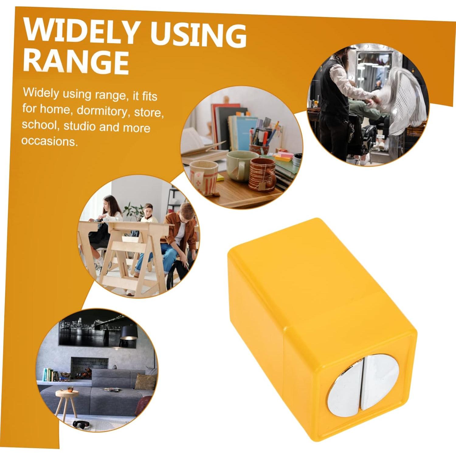 Caja de Almacenamiento de Cuchillas Desechadas LOLIPPYY 7cm Amarilla