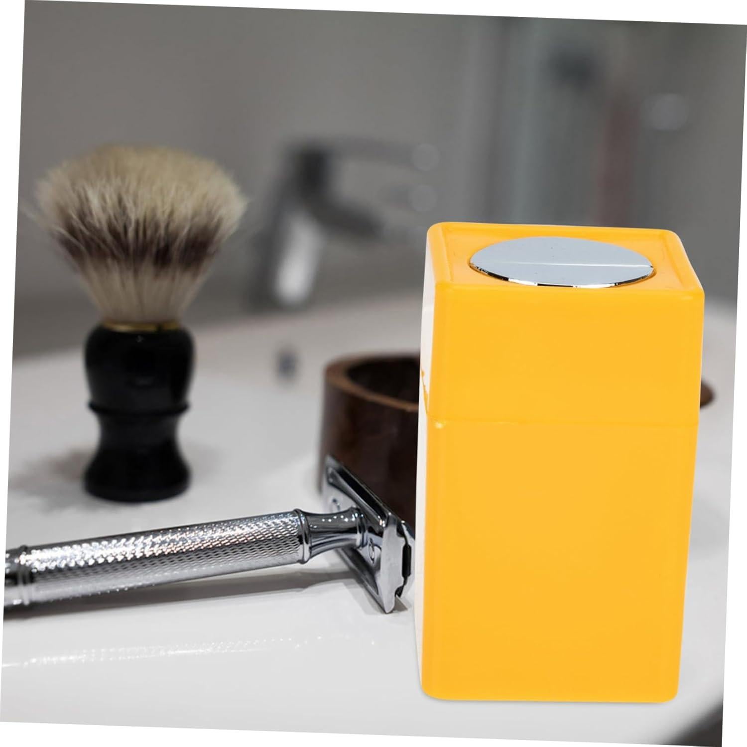 Caja de Almacenamiento de Cuchillas Desechadas LOLIPPYY 7cm Amarilla