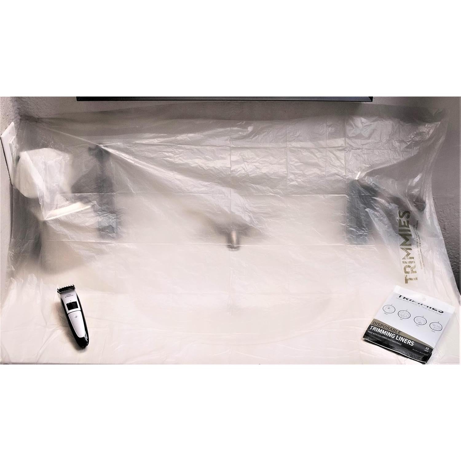 Catcher de Cabello de Barba Trimmies - Forros Biodegradables 96.5x66cm