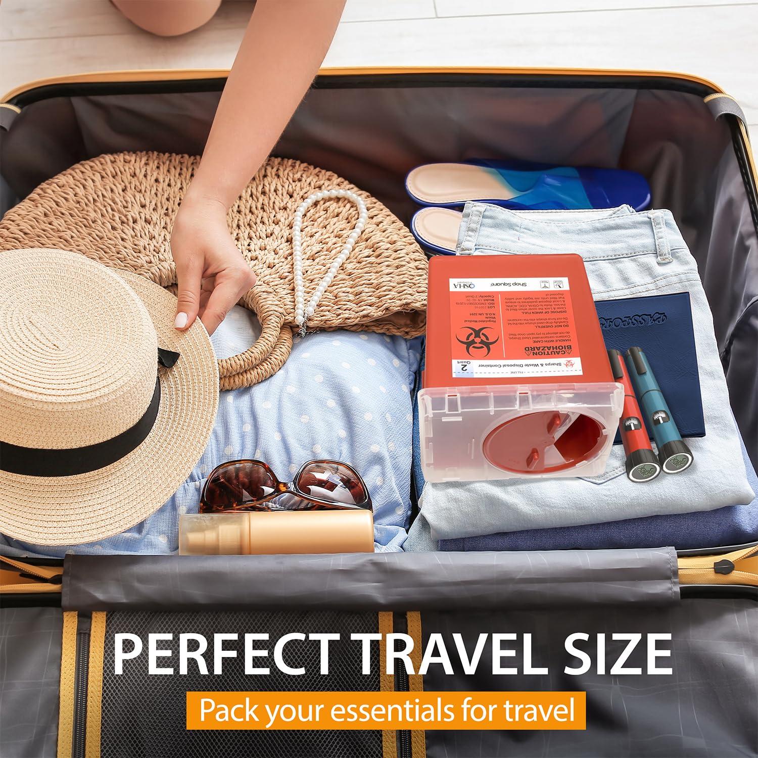 Contenedor de Desecho de Agujas Shop Square 2 Cuartos