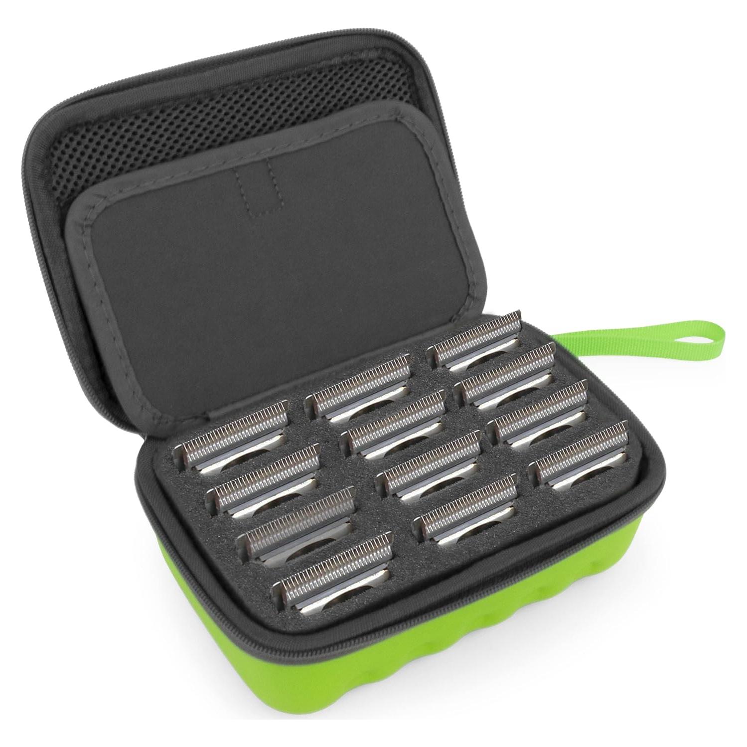 Estuche de Almacenamiento CASEMATIX para 12 Cuchillas Verde