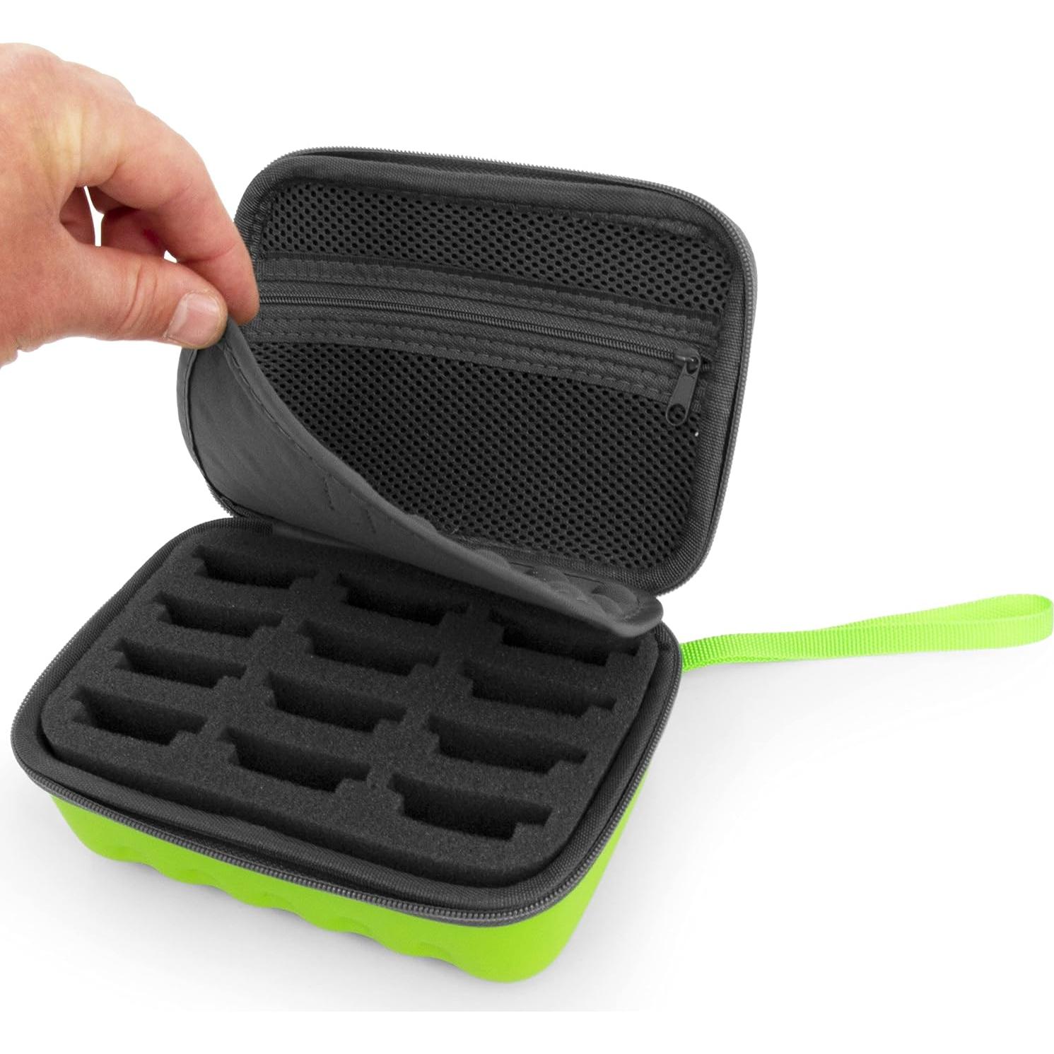 Estuche de Almacenamiento CASEMATIX para 12 Cuchillas Verde