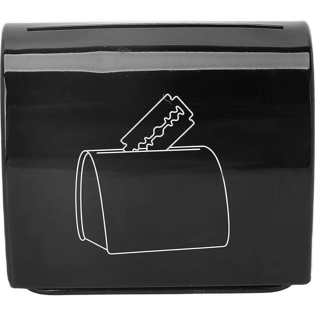 Contenedor de Desechos de Cuchillas de Barbero Vane/Wing - Hierro, 300 Cuchillas