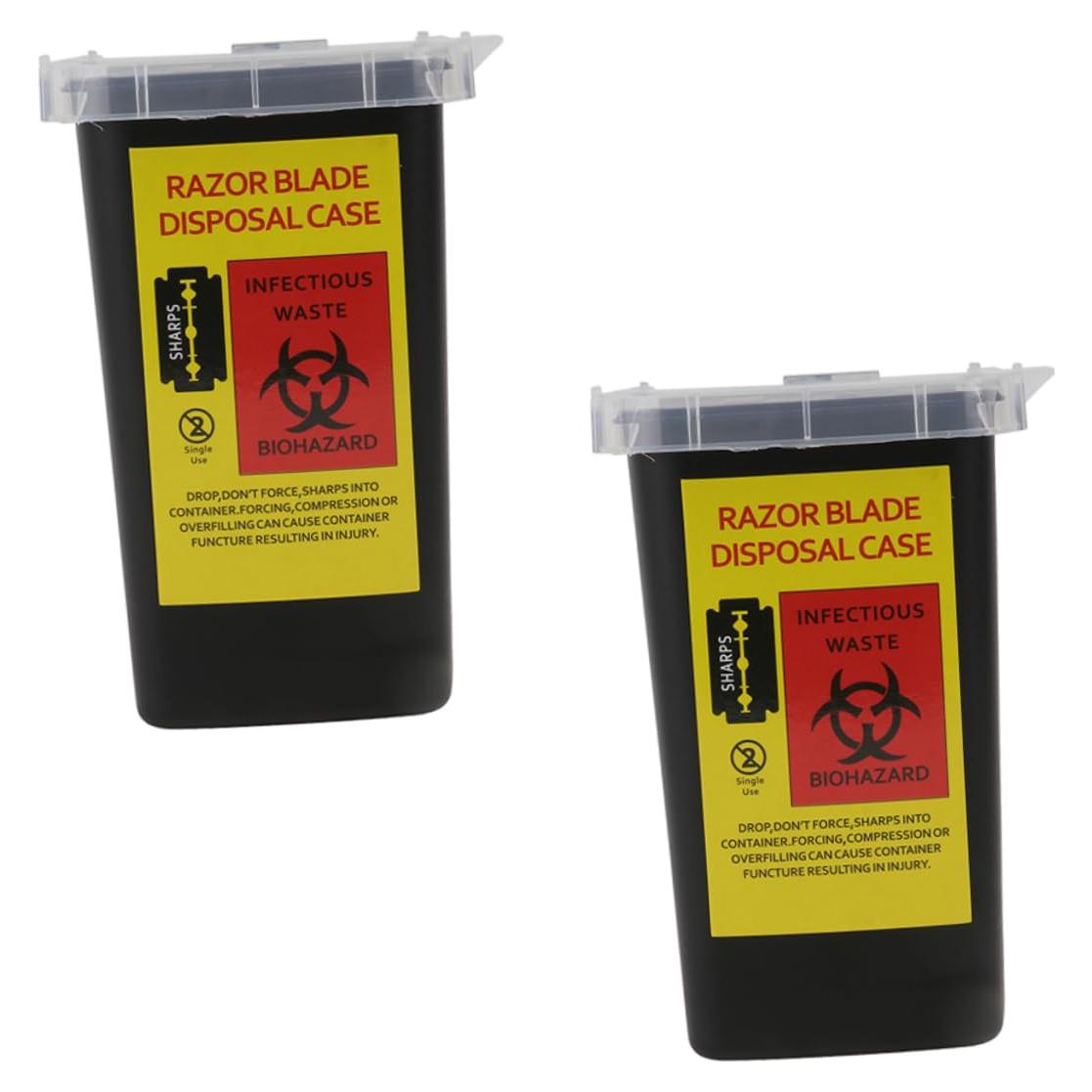 Caja de Almacenamiento de Cuchillas Desechadas Gogogmee 2pcs