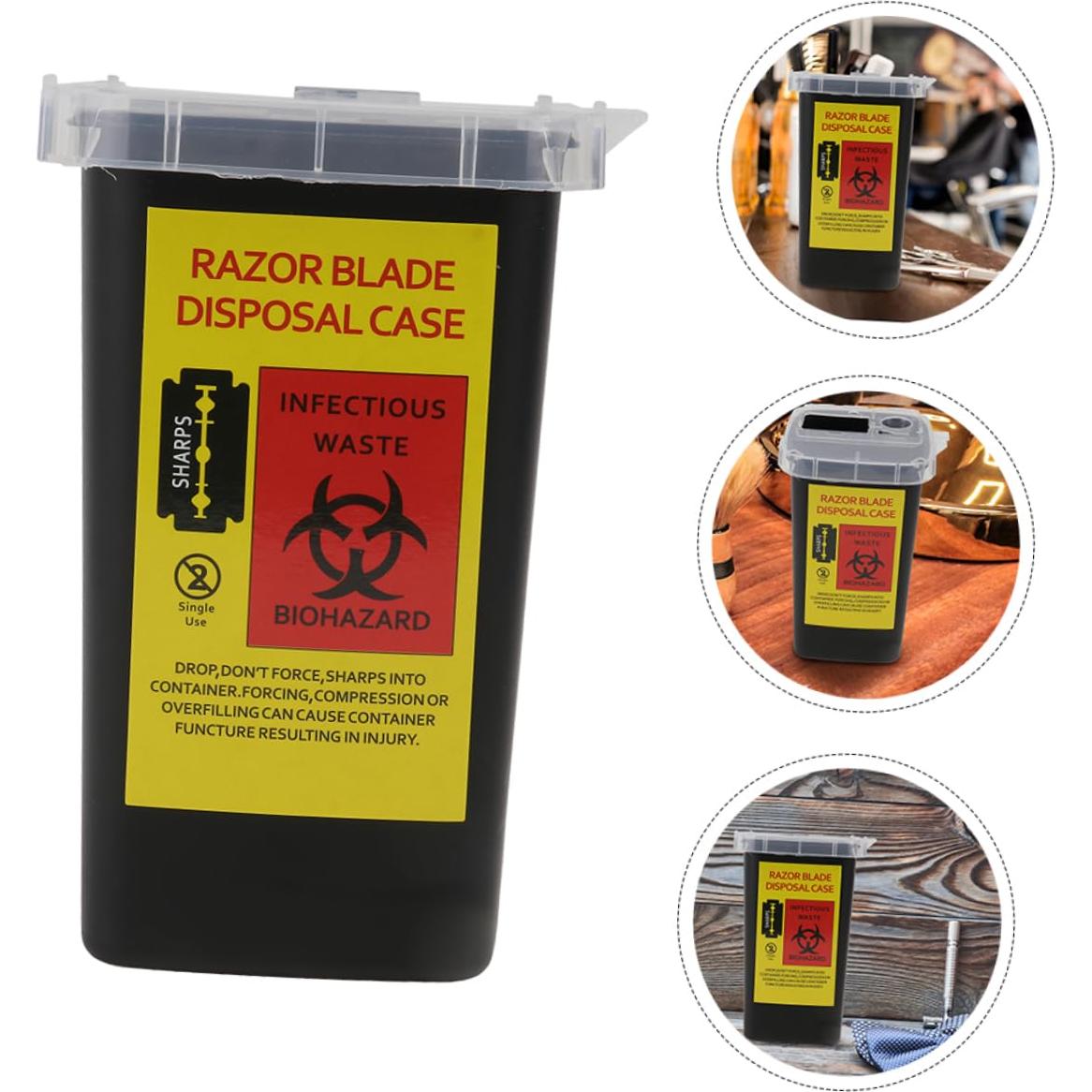 Caja de Almacenamiento de Cuchillas Desechadas Gogogmee 2pcs
