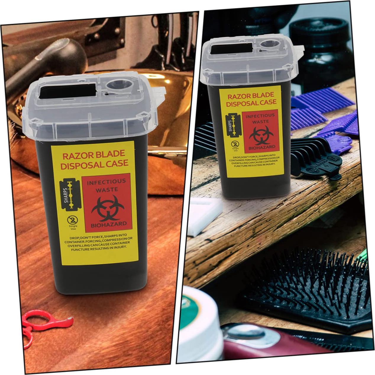 Caja de Almacenamiento de Cuchillas Desechadas Gogogmee 2pcs