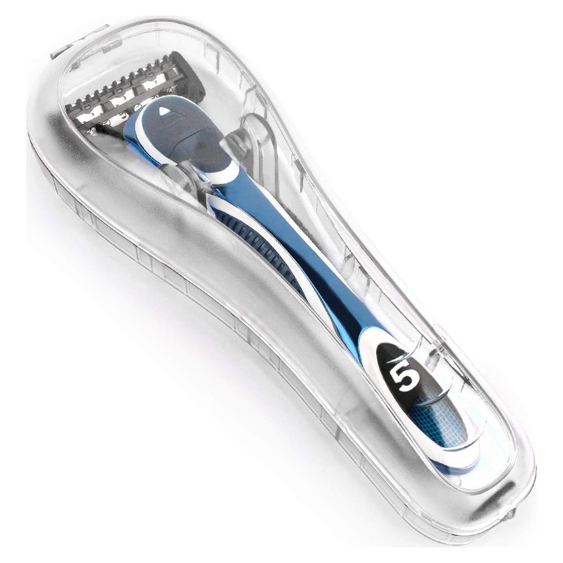 Funda Dura Portátil QSHAVE para Afeitar de Viaje 16.5x6.4cm