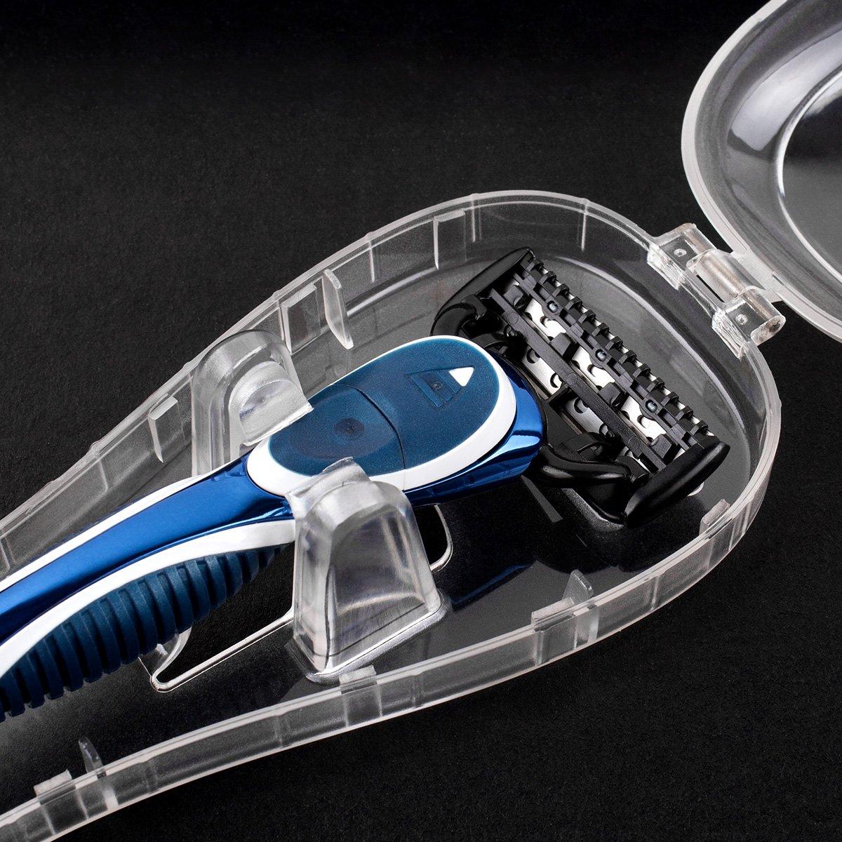 Funda Dura Portátil QSHAVE para Afeitar de Viaje 16.5x6.4cm