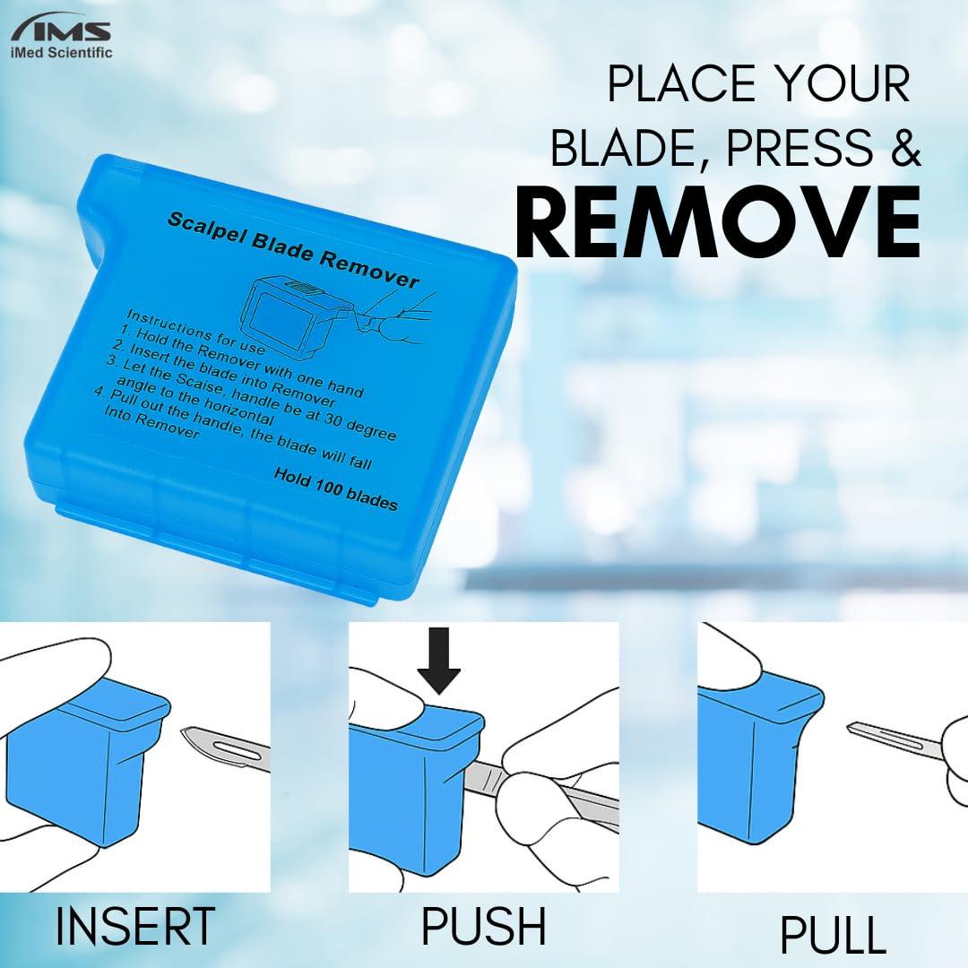 Caja de Plástico IMEDS para Remover Cuchillas de Bisturí