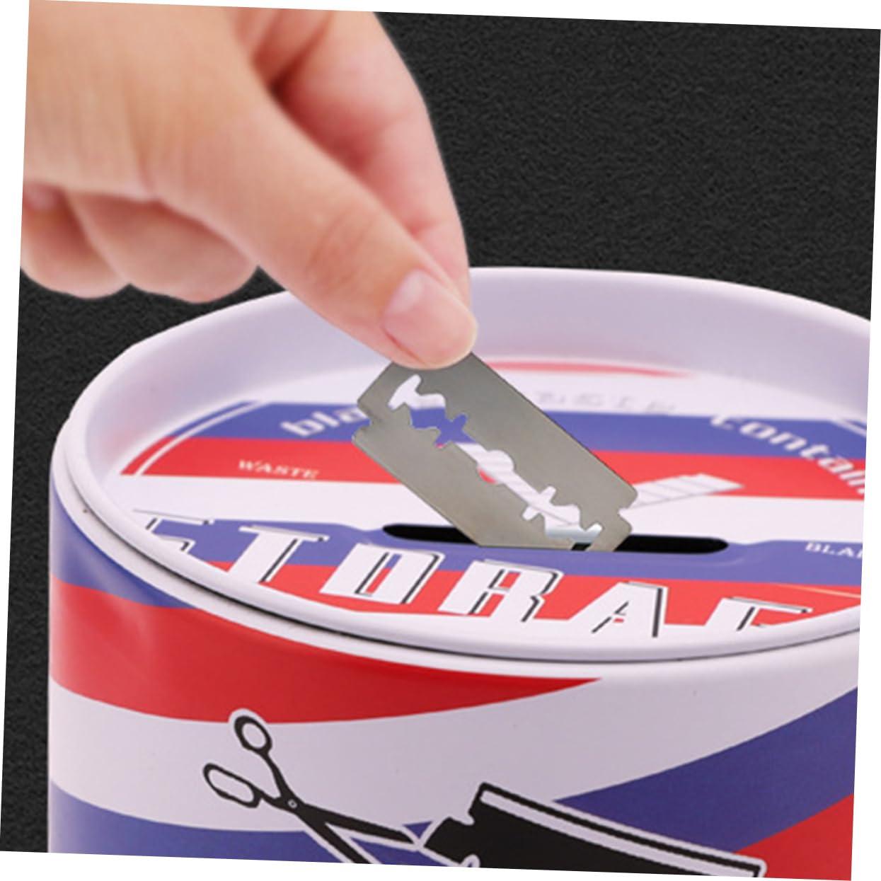 Contenedor de Desechos de Cuchillas de Afeitar MUSISALY 14x8.8cm