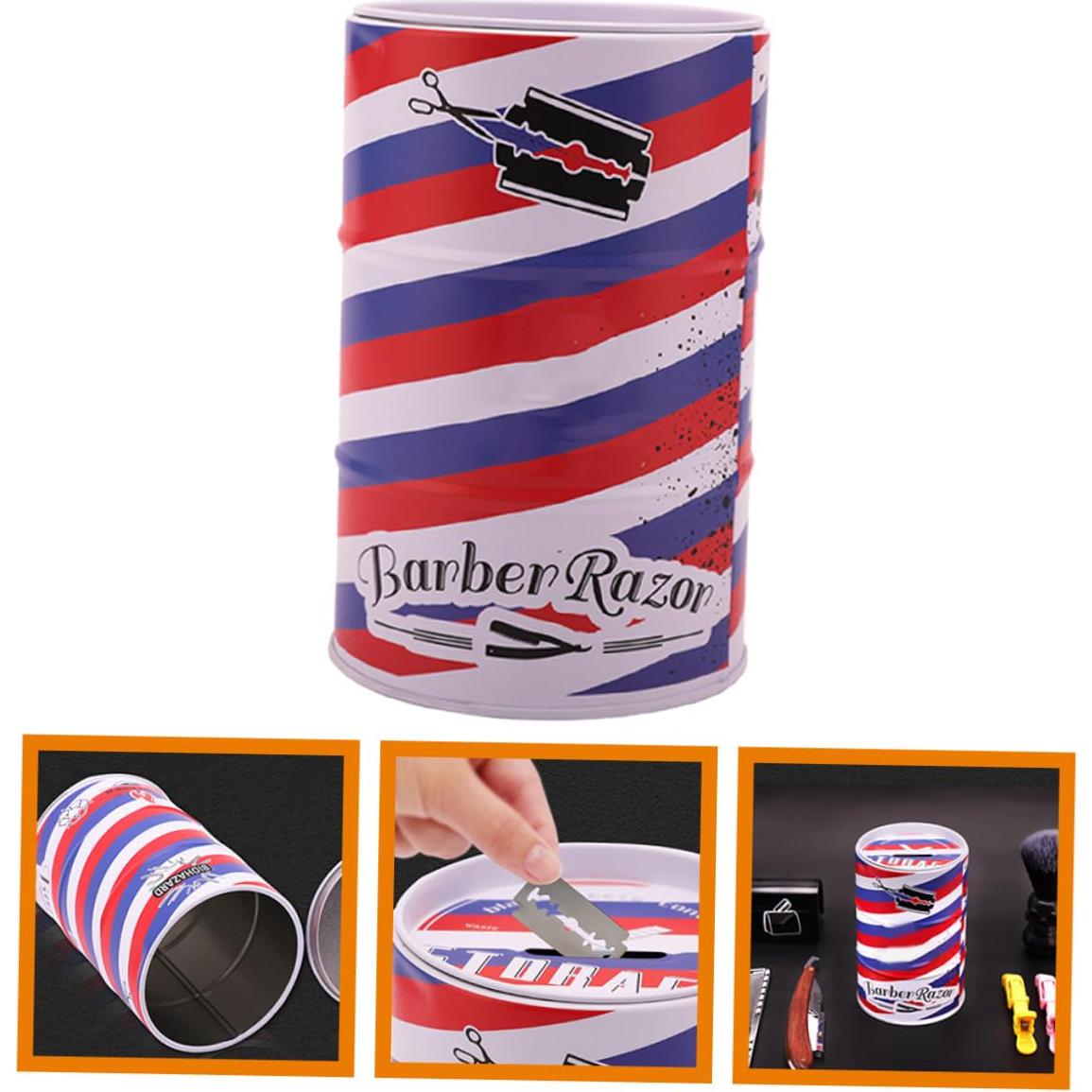 Contenedor de Desechos de Cuchillas de Afeitar MUSISALY 14x8.8cm