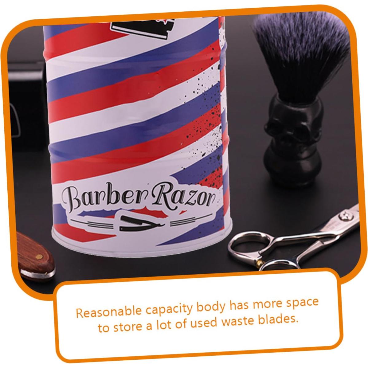 Contenedor de Desechos de Cuchillas de Afeitar MUSISALY 14x8.8cm