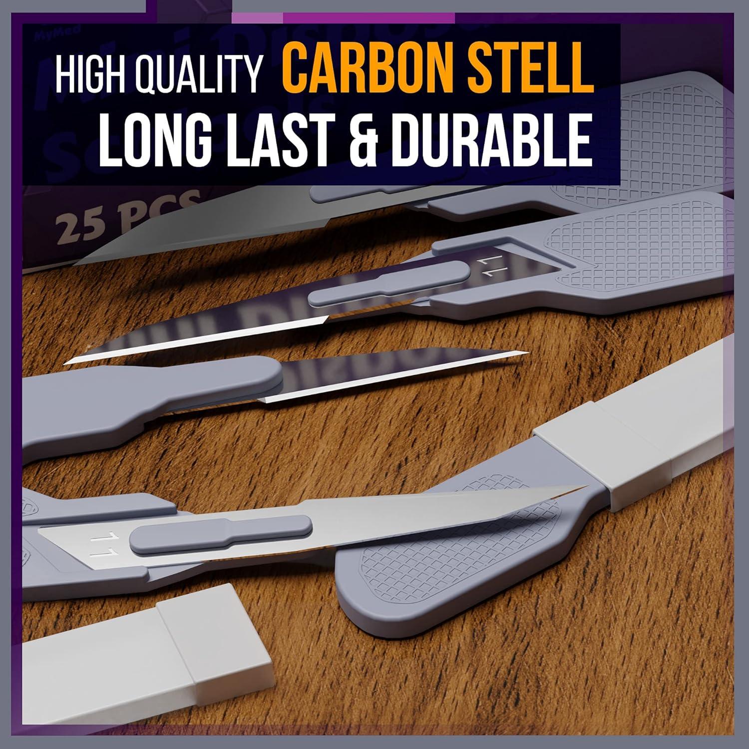 Cuchillas Quirúrgicas Desechables MyMed #11 - Paquete de 25