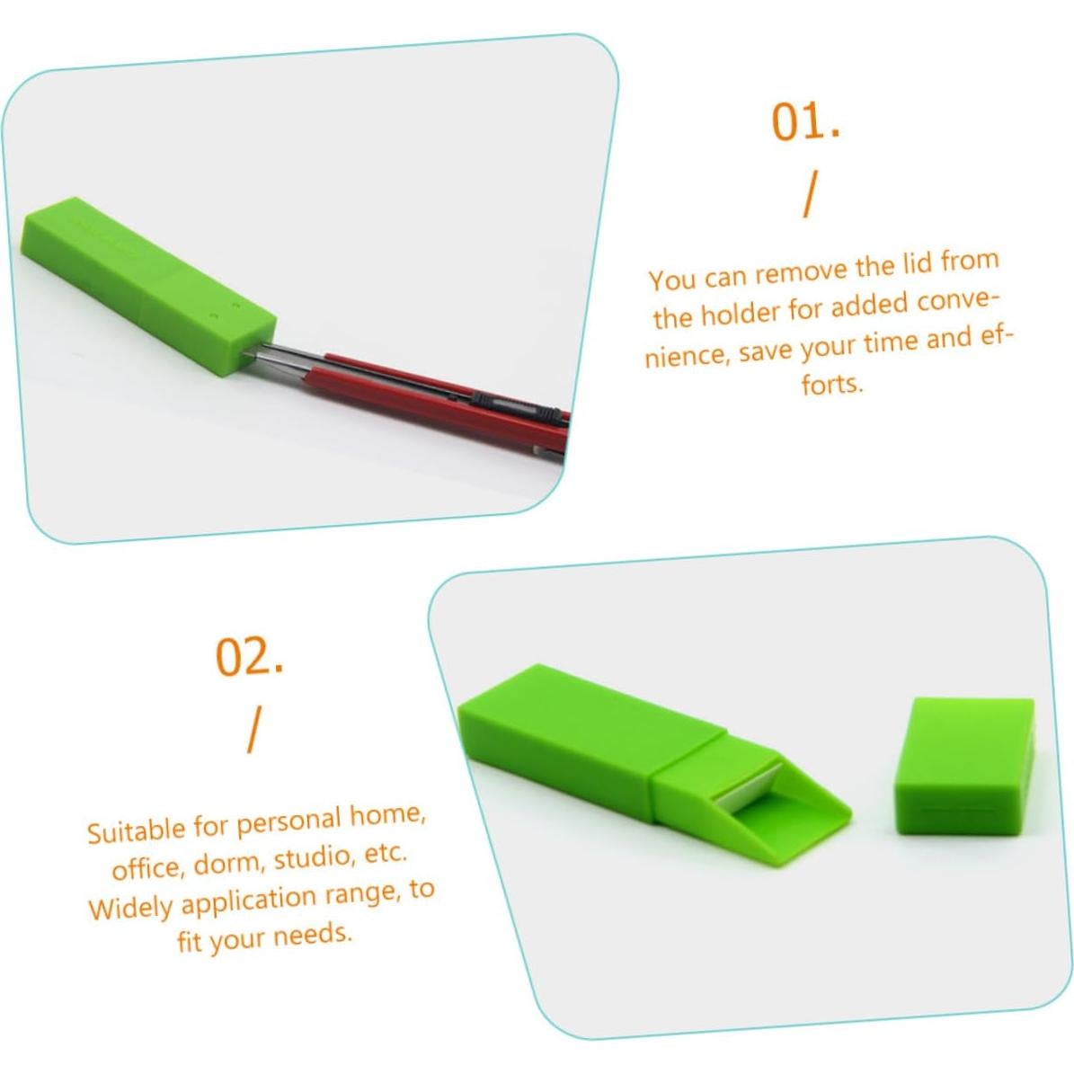 Caja de Almacenamiento de Desechos DOITOOL Verde 2 Pcs 9x2.5cm