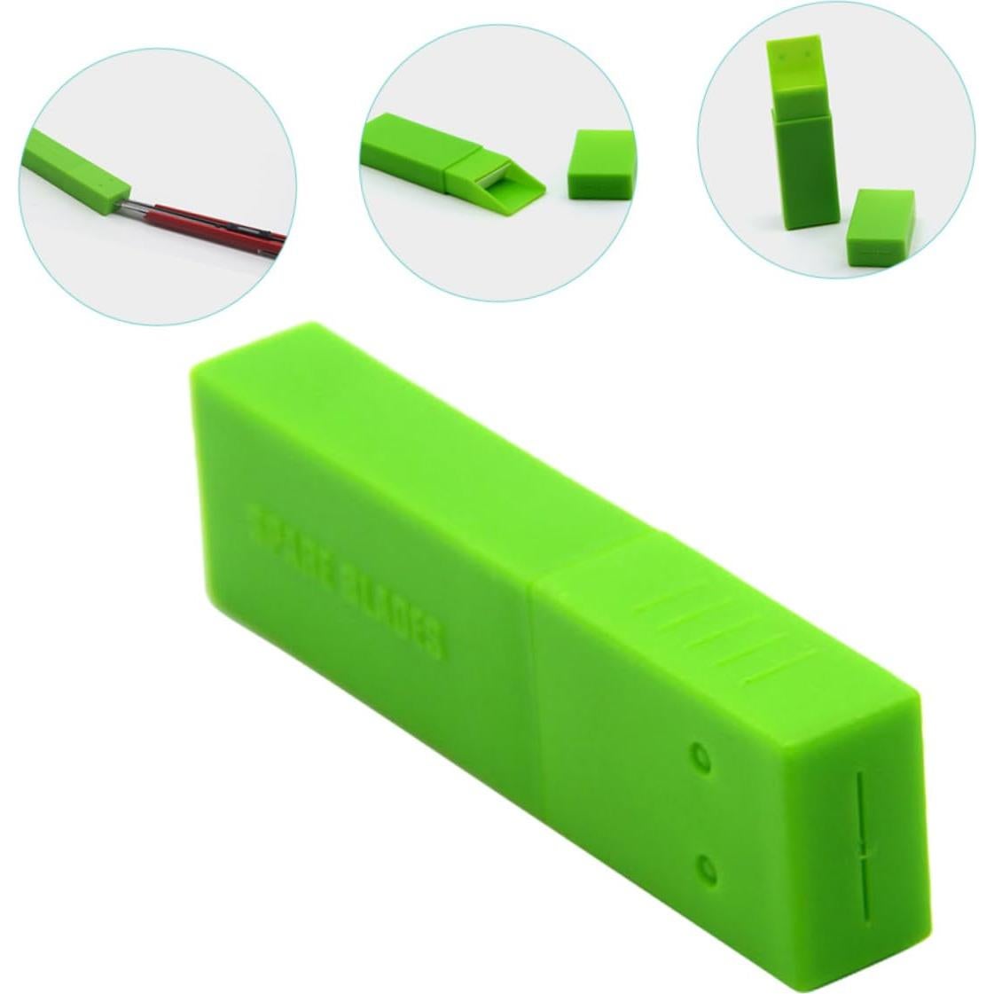 Caja de Almacenamiento de Desechos DOITOOL Verde 2 Pcs 9x2.5cm