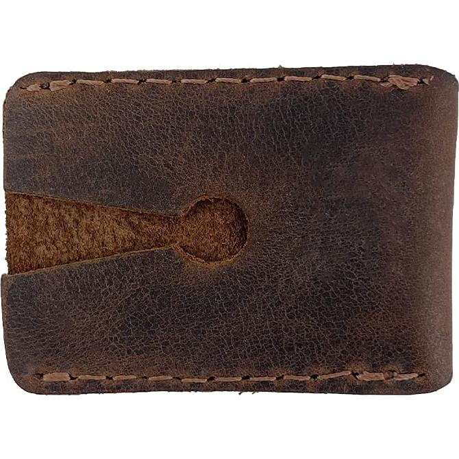 Funda de Cuero para Afeitar Hide & Drink - Marrón Bourbon