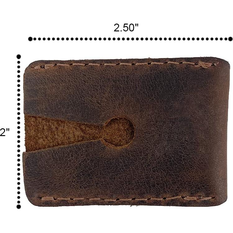 Funda de Cuero para Afeitar Hide & Drink - Marrón Bourbon