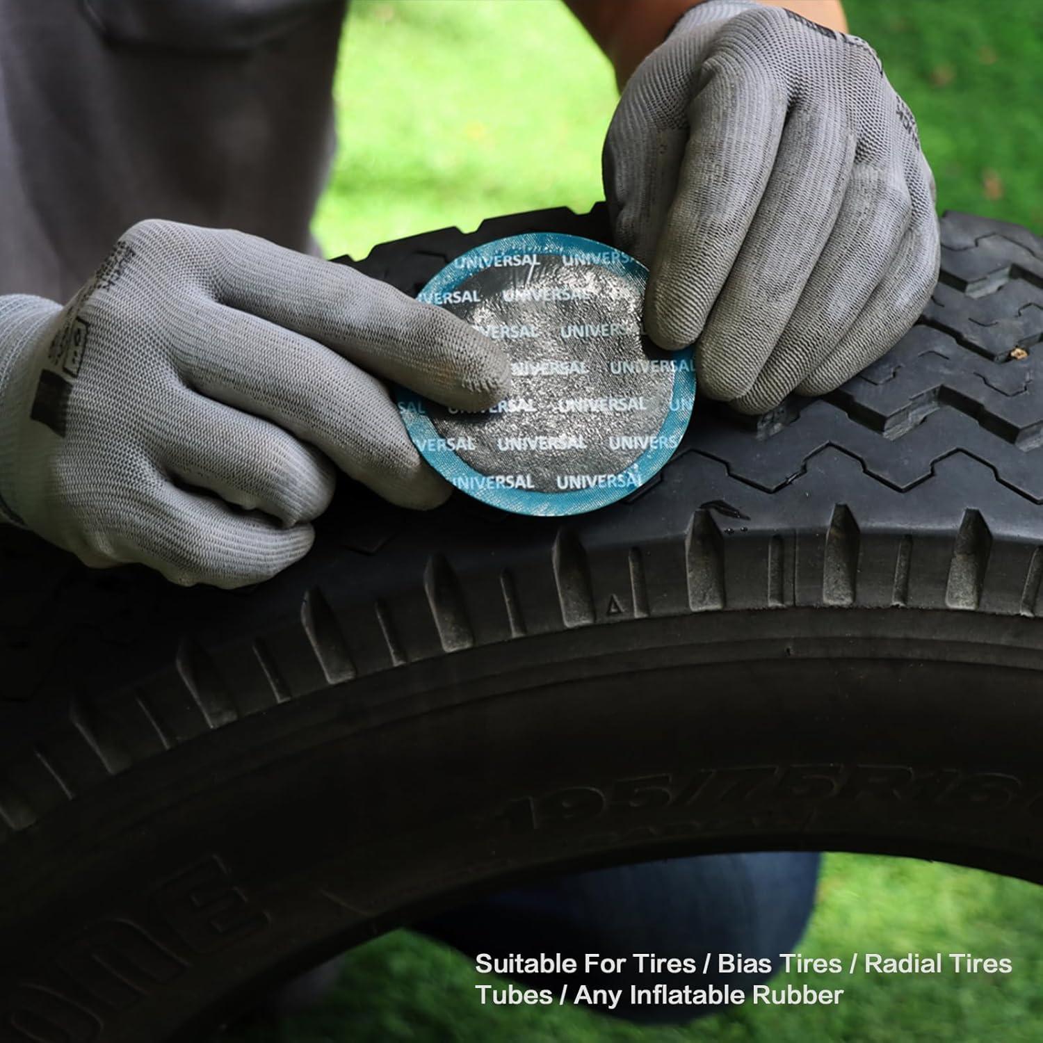 Kit de Parcheo Universal PAX 3 Pcs 80mm para Neumáticos