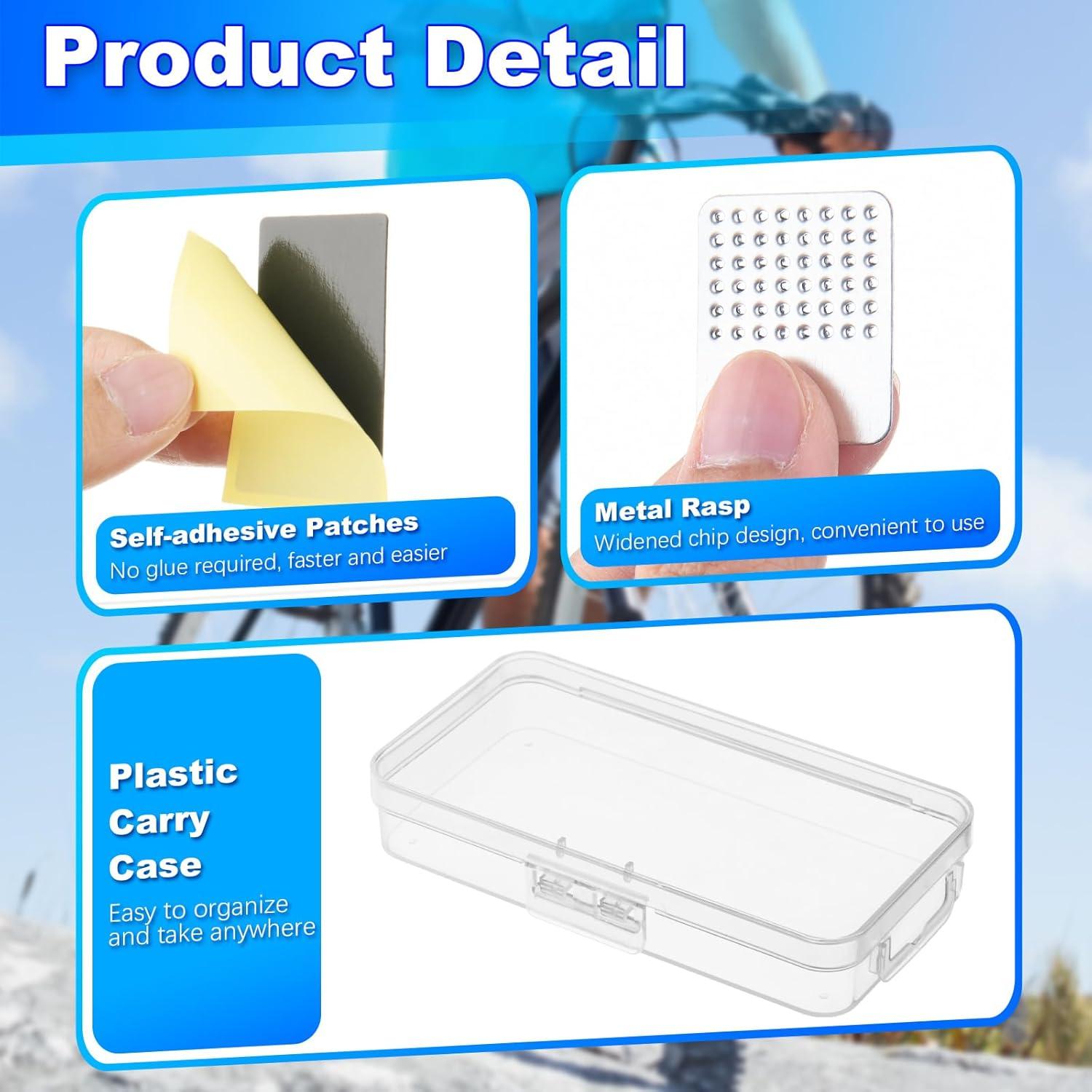 Kit de Reparación de Neumáticos Cosmos con 24 Parches y Herramientas