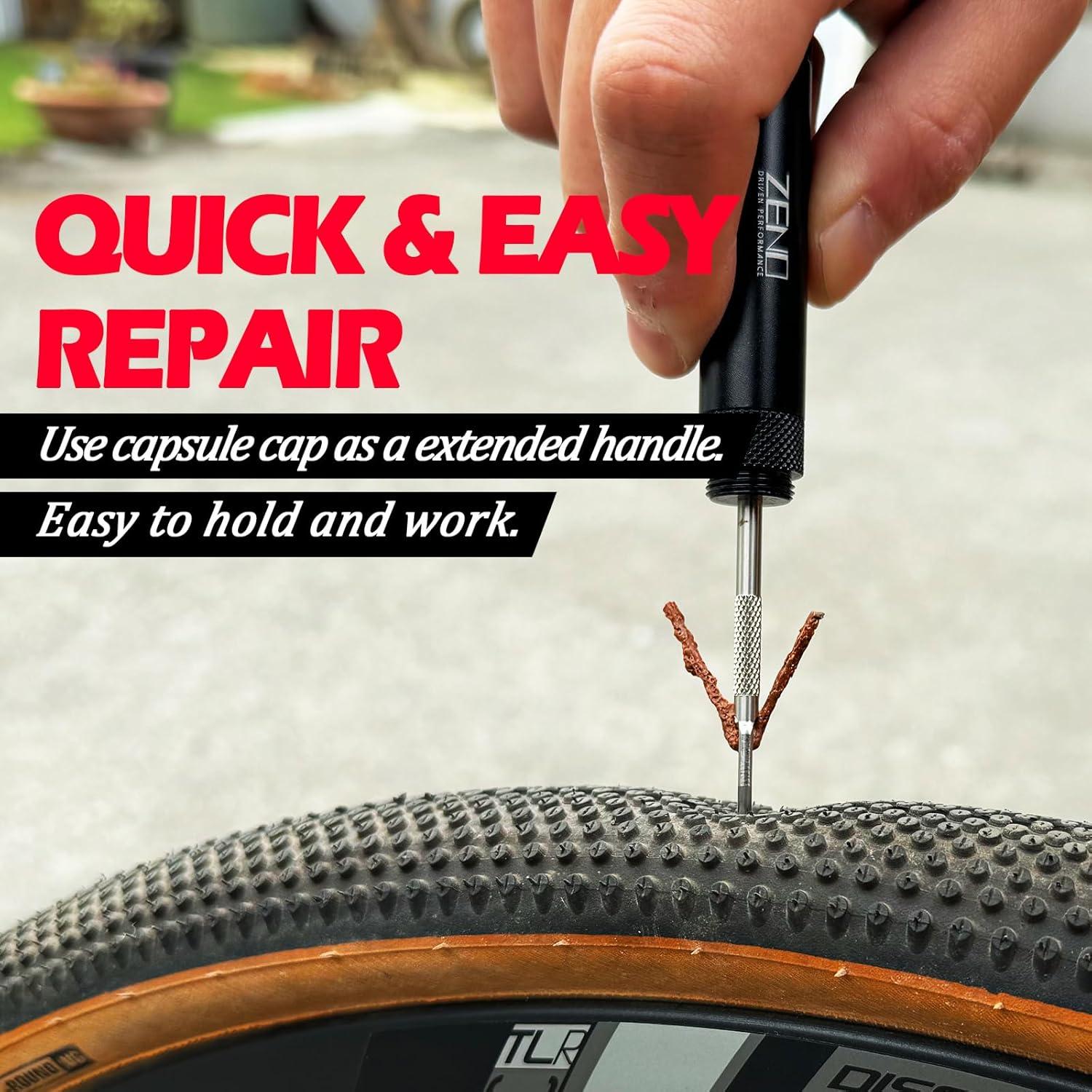 Kit de Reparación de Neumáticos Tubeless Zeno - Aluminio 6061