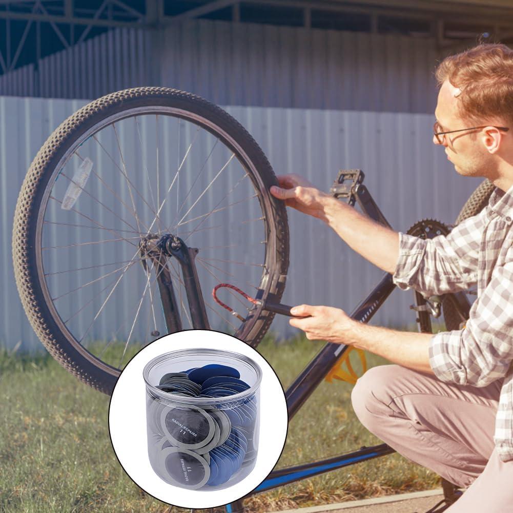 Kit de Parches de Reparación de Neumáticos Lwuey 120PCS 43mm