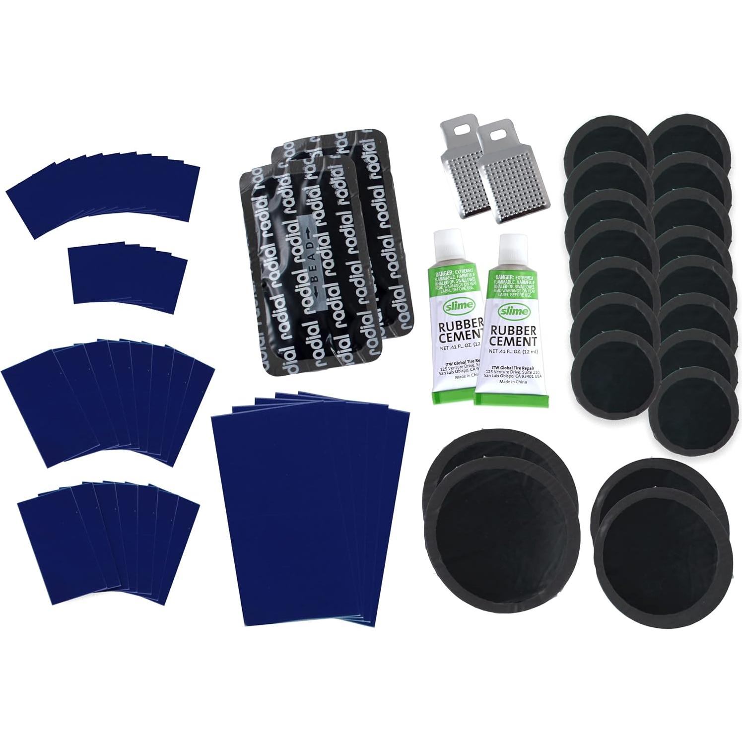 Kit de Parcheo de Neumáticos Slime 2033 - 56 Piezas con Pegamento