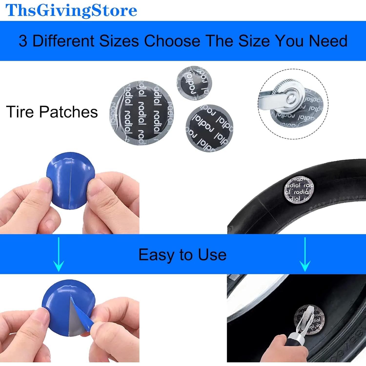 Kit de Reparación de Neumáticos 70 Piezas ThsGivingStore