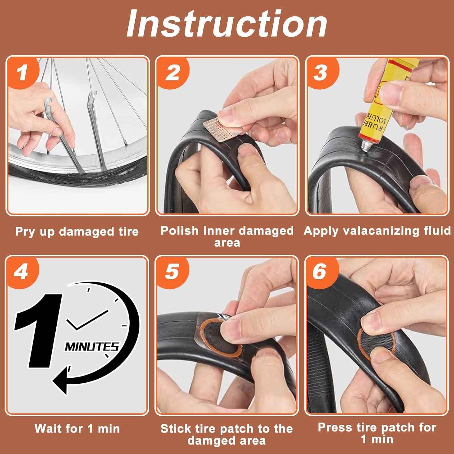 Kit de Reparación de Neumáticos de Bicicleta DBIGQ 40PCS