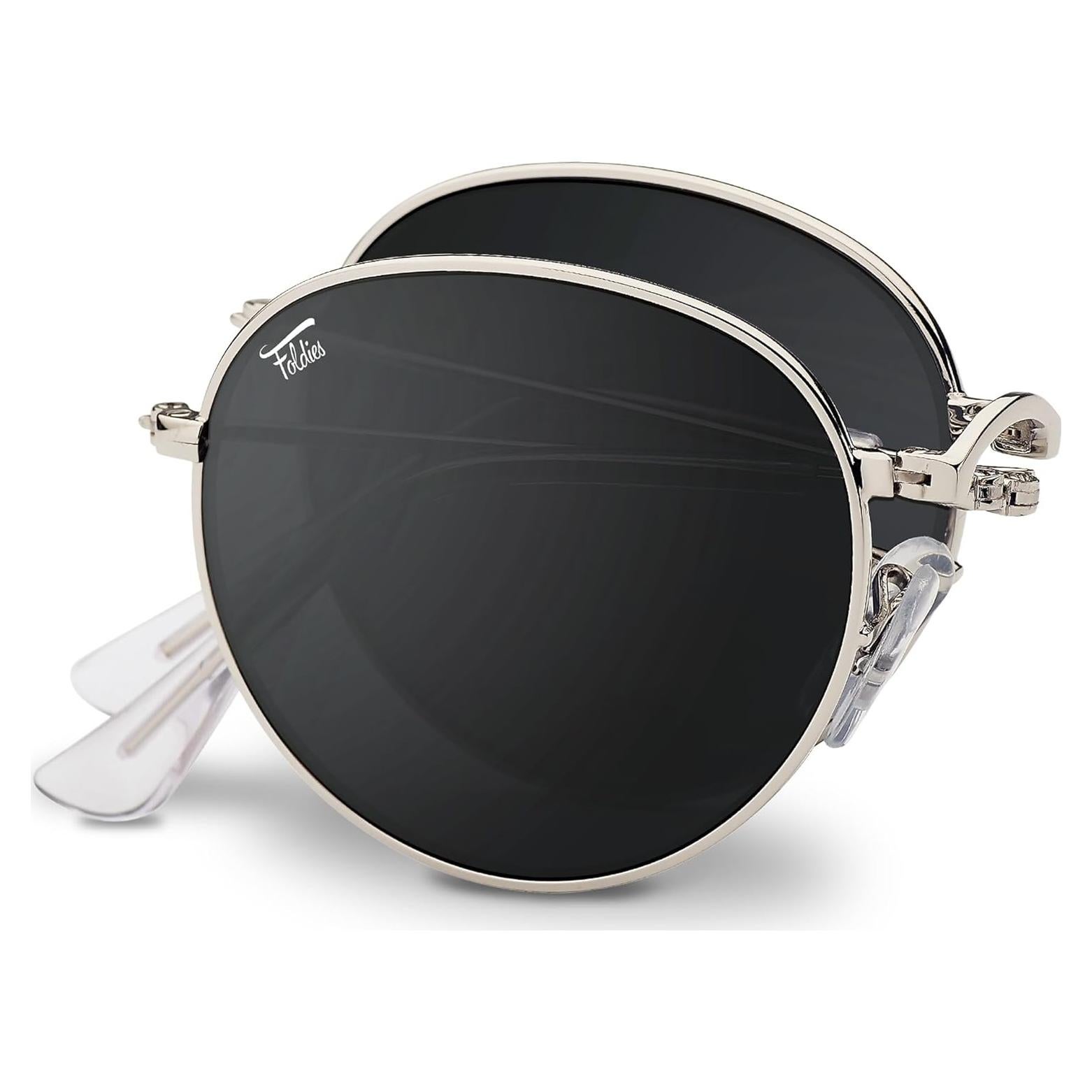 Gafas de sol plegables HepTEK UV400 plata y negro