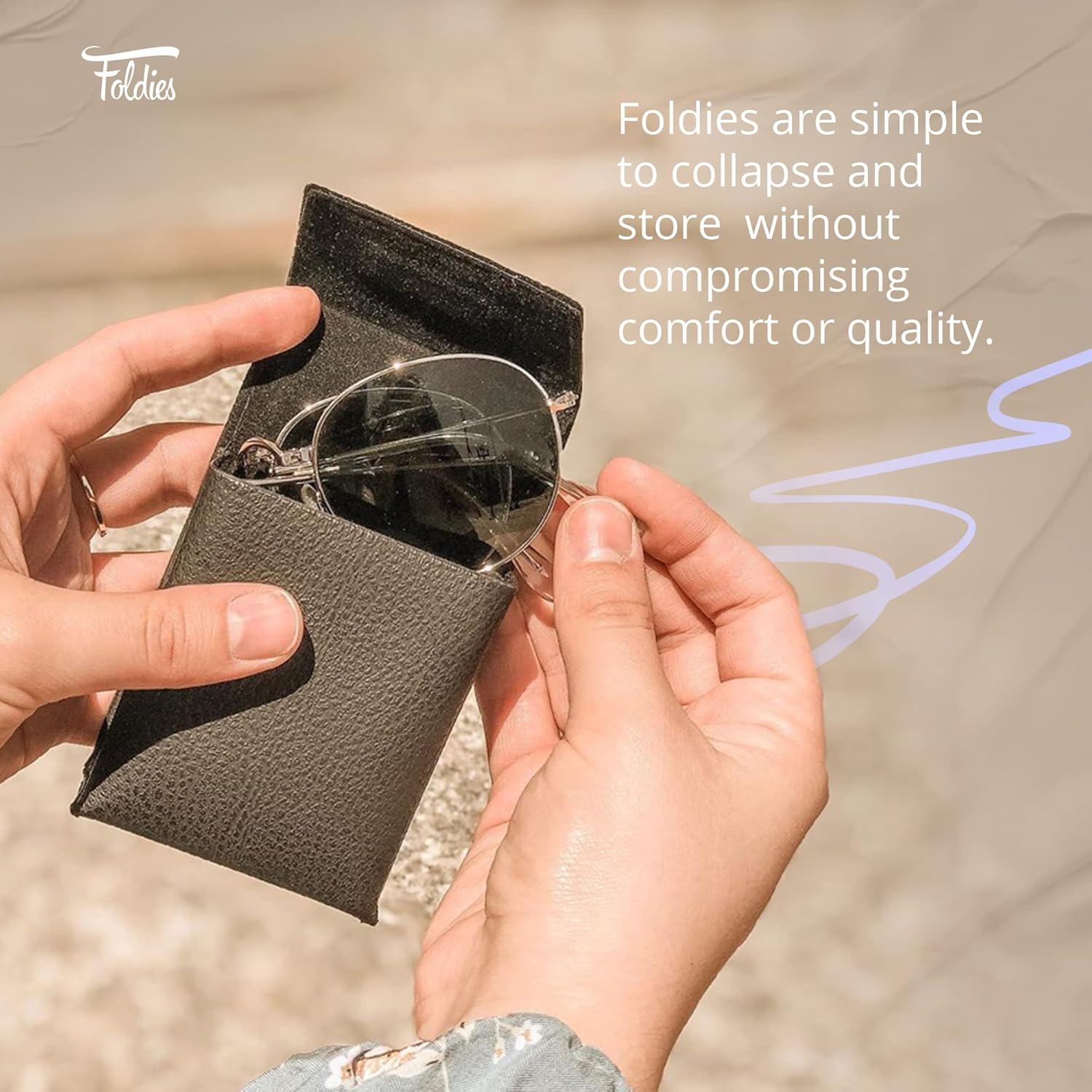 Gafas de sol plegables HepTEK UV400 plata y negro