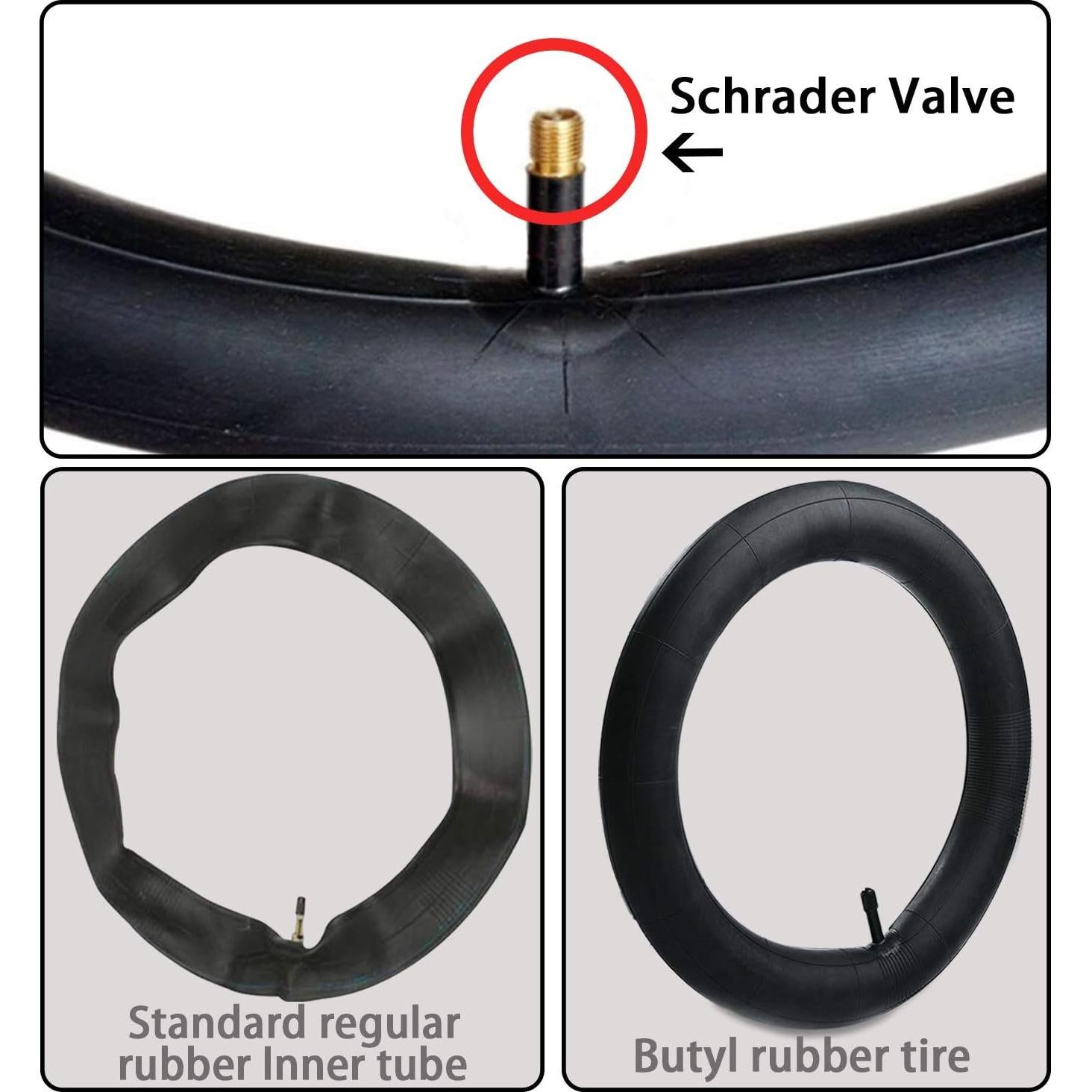 Paquete de 2 Tubos Internos 16" x 1.75-2.15 Listenman con Kit