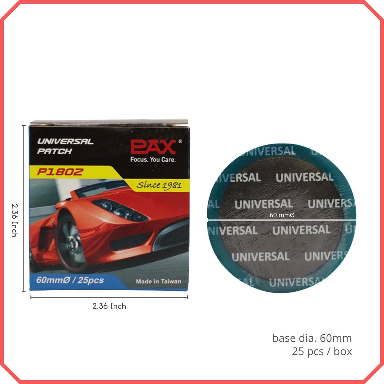 Kit de Parches de Reparación PAX 25 Pcs 60mm para Neumáticos