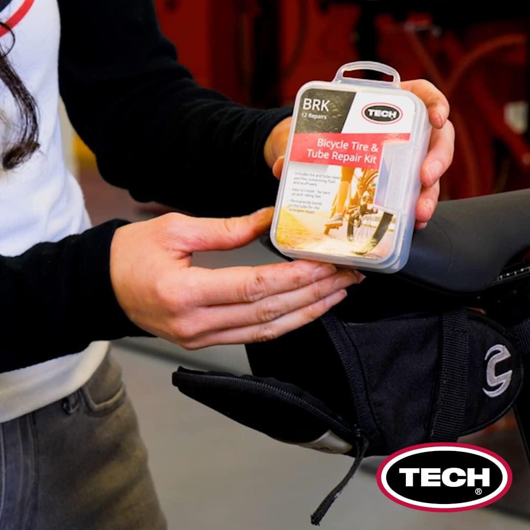 Kit de Parches para Tubos de Bicicleta TECH - 12 Parches y Líquido