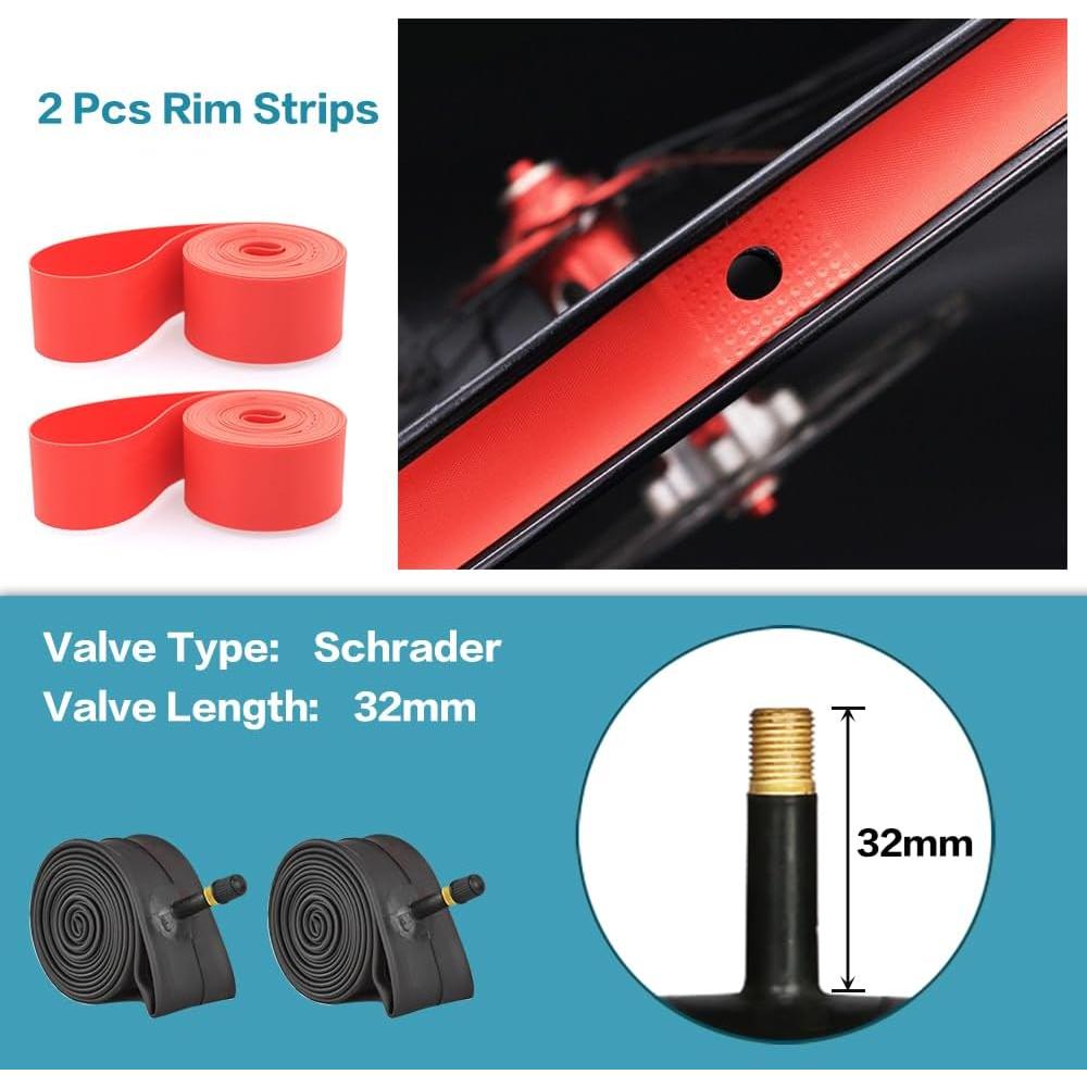 Neumáticos y Tubos de Bicicleta SIMEIQI 26x2.1 Plegables