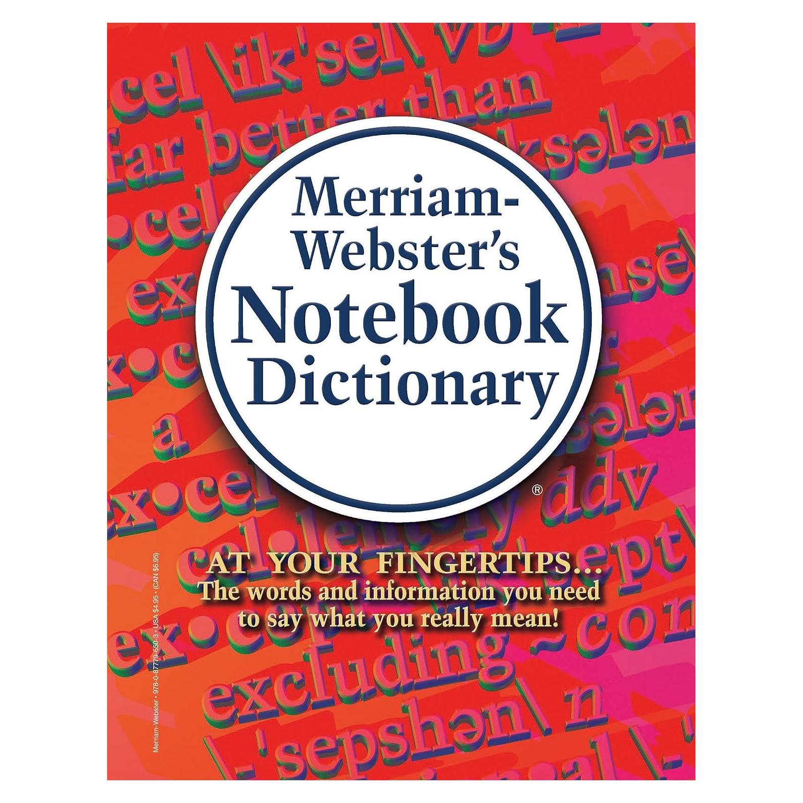 Merriam-Webster’s Notebook Dictionary - Designed for Students - Fits in a 3-ring Binder