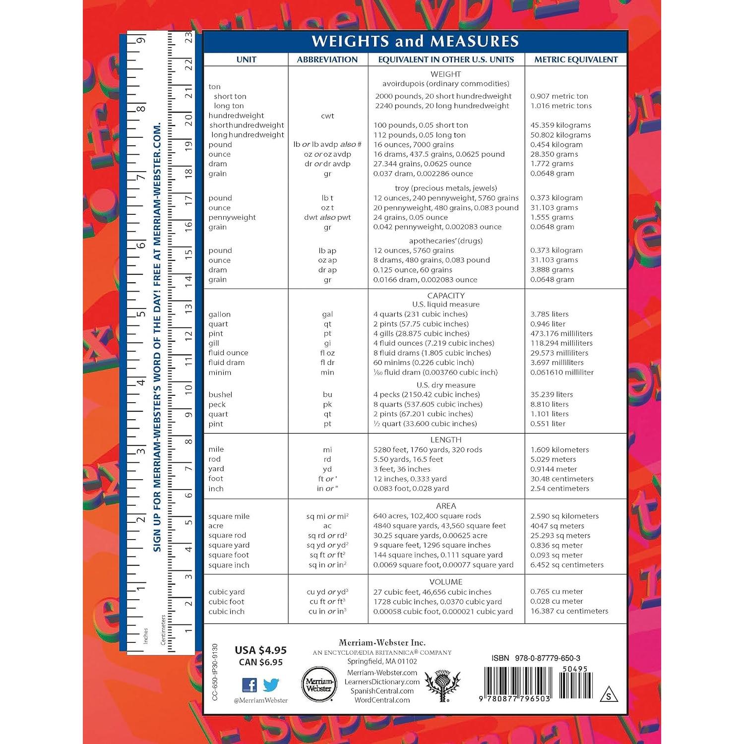 Merriam-Webster’s Notebook Dictionary - Designed for Students - Fits in a 3-ring Binder